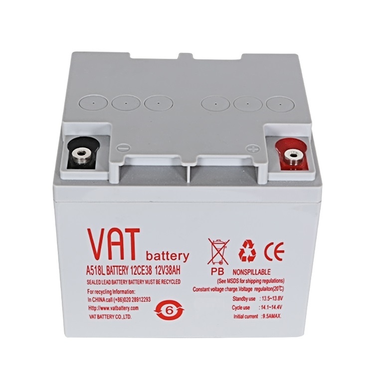 12V38AH铅酸蓄电池 UPS 不间断电源威艾特VAT蓄电池