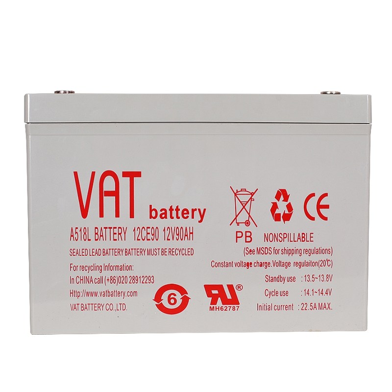 威艾特VAT蓄电池 12V90AH太阳能风能蓄电池 UPS EPS铅酸蓄电池