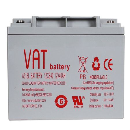 威艾特VAT蓄电池 12V40AH太阳能储能铅酸蓄电池 EPS UPS蓄电池